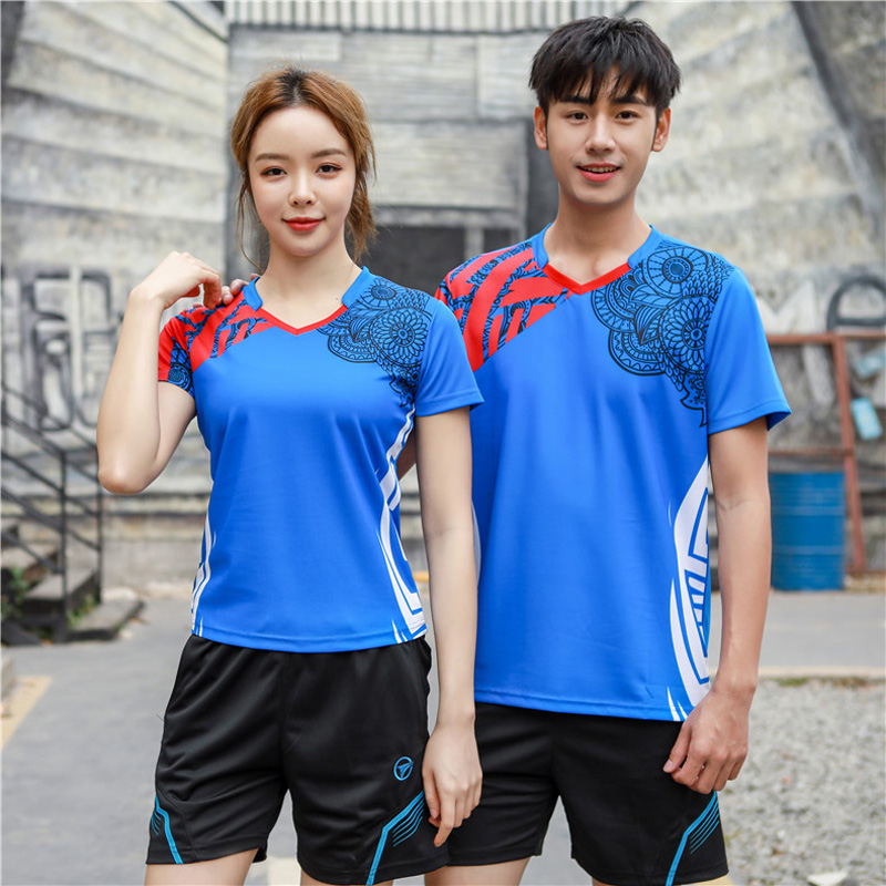 Table Tennis Jersey - Kaus Tenis Baru Pria/Wanita, Kaus Bulu