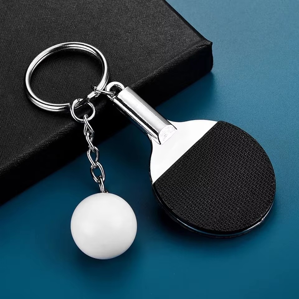 Table Tennis Keychain - Gantungan Kunci Raket Tenis Meja Mini
