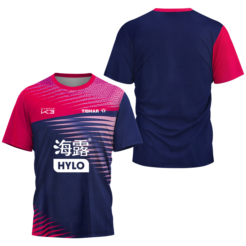 Table Tennis Jersey - Felix Lebrun Kaus Pria Bernapas Cepat