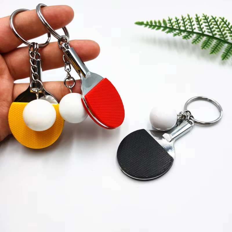 Table Tennis Keychain - 7 Warna Lucu Raket Ping Pong