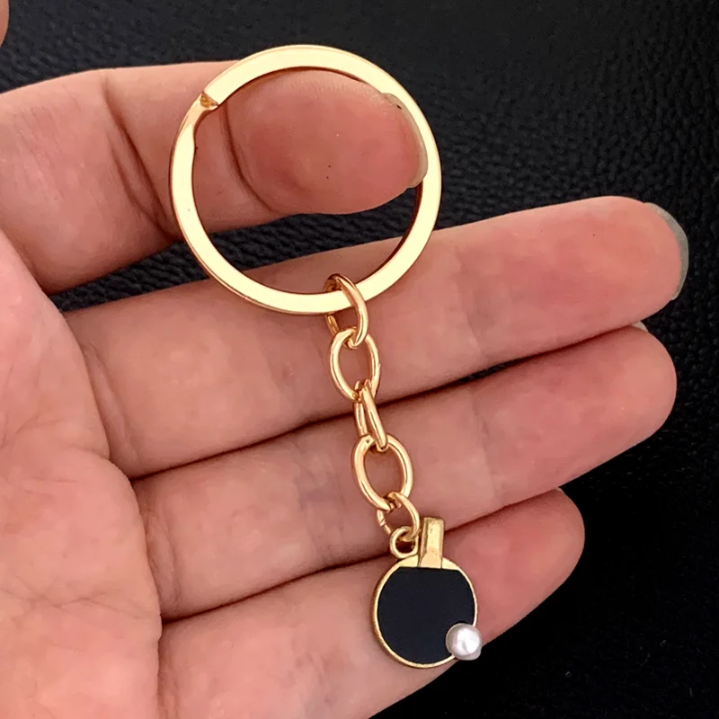 Table Tennis Keychain - Gantungan kunci Bet tenis meja olahraga,