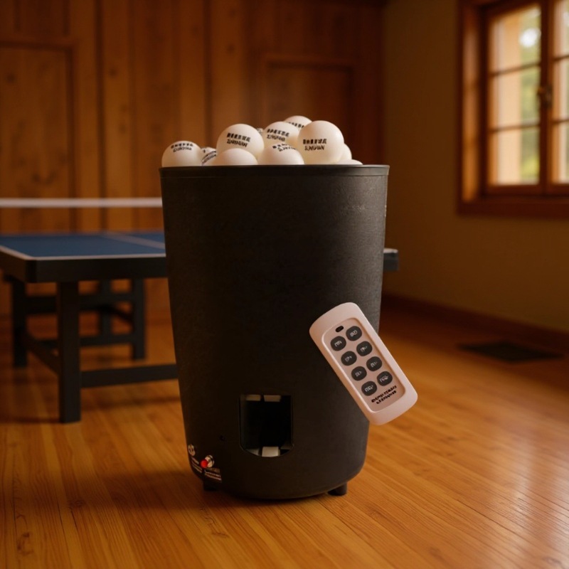 Table Tennis Robot - Mesin Bola Tenis Meja Portabel Otomatis,