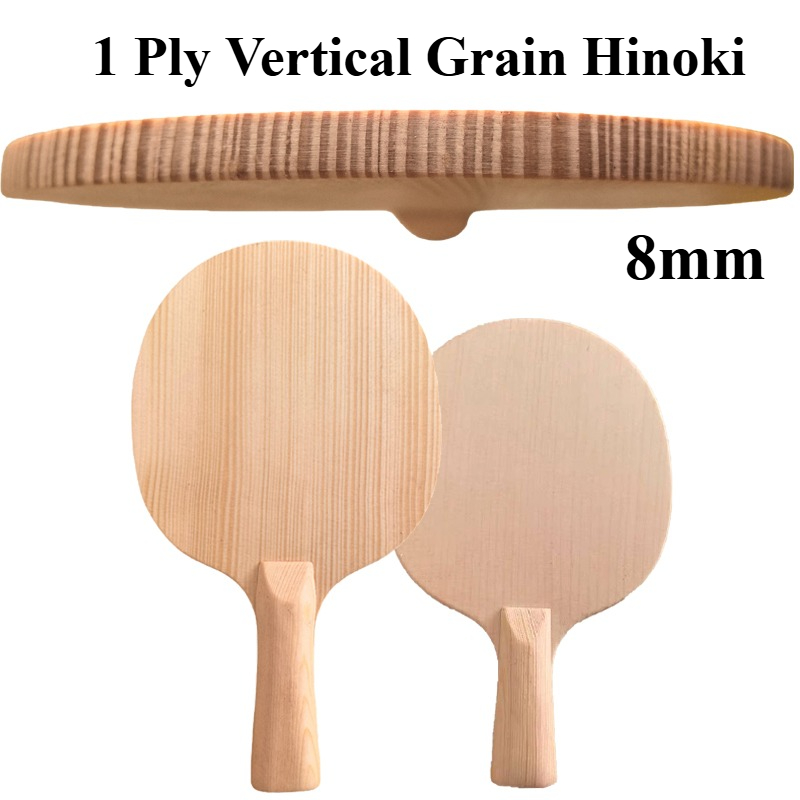 Table Tennis Blades - Blade Tenis Meja Hinoki 1-Ply 8mm