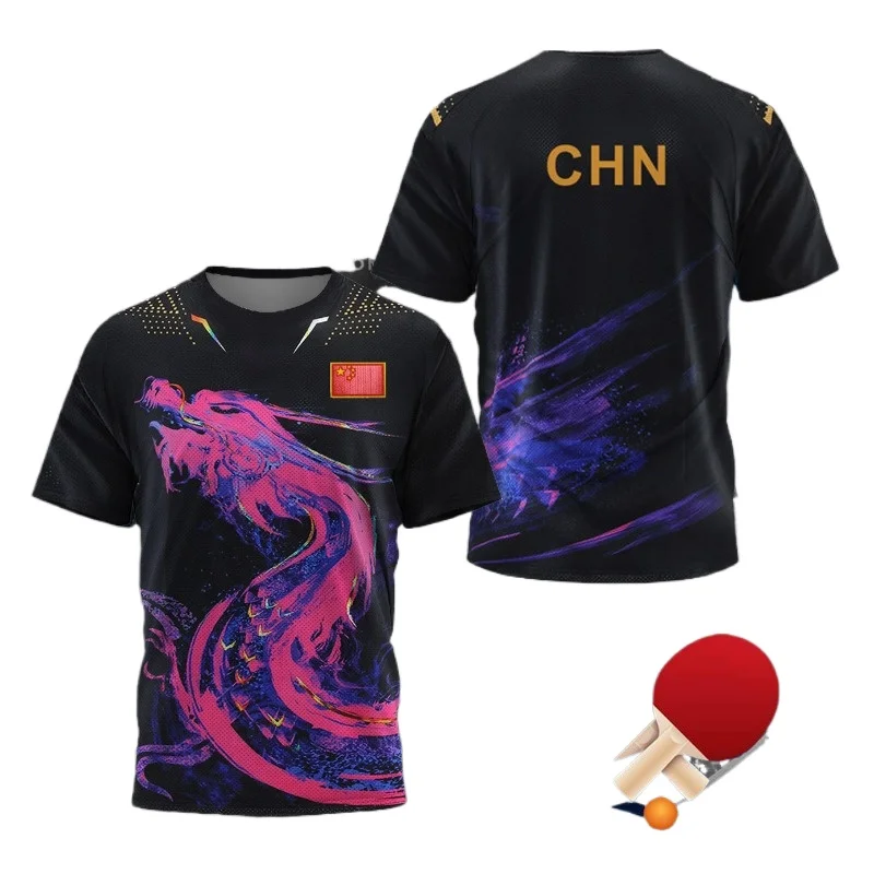 Table Tennis Jersey - Kaus Grafis Tenis Meja CHINA Dragon
