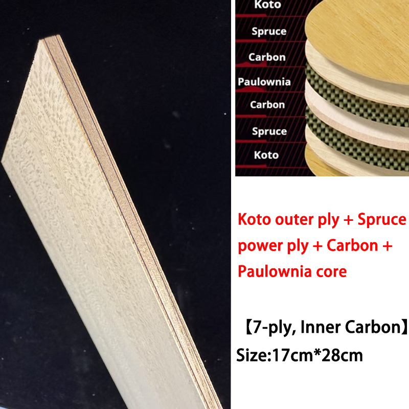 Koto DIY Bilah Tenis Meja Kayu - Stiga Carbon Blade ulasan dan harga