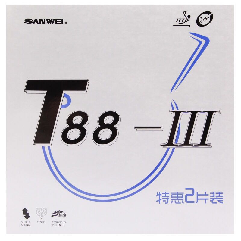SANWEI T88-3 karet tenis meja  - Table Tennis Vr ulasan dan harga