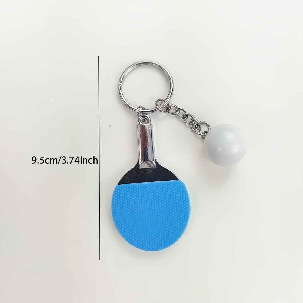 4/8/16 Pcs Gantungan Kunci Rak - Table Tennis Keychain ulasan dan harga