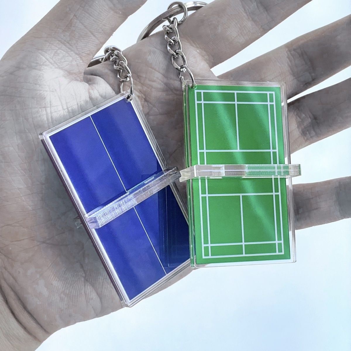 Gantungan kunci tenis Badminto - Table Tennis Keychain ulasan dan harga