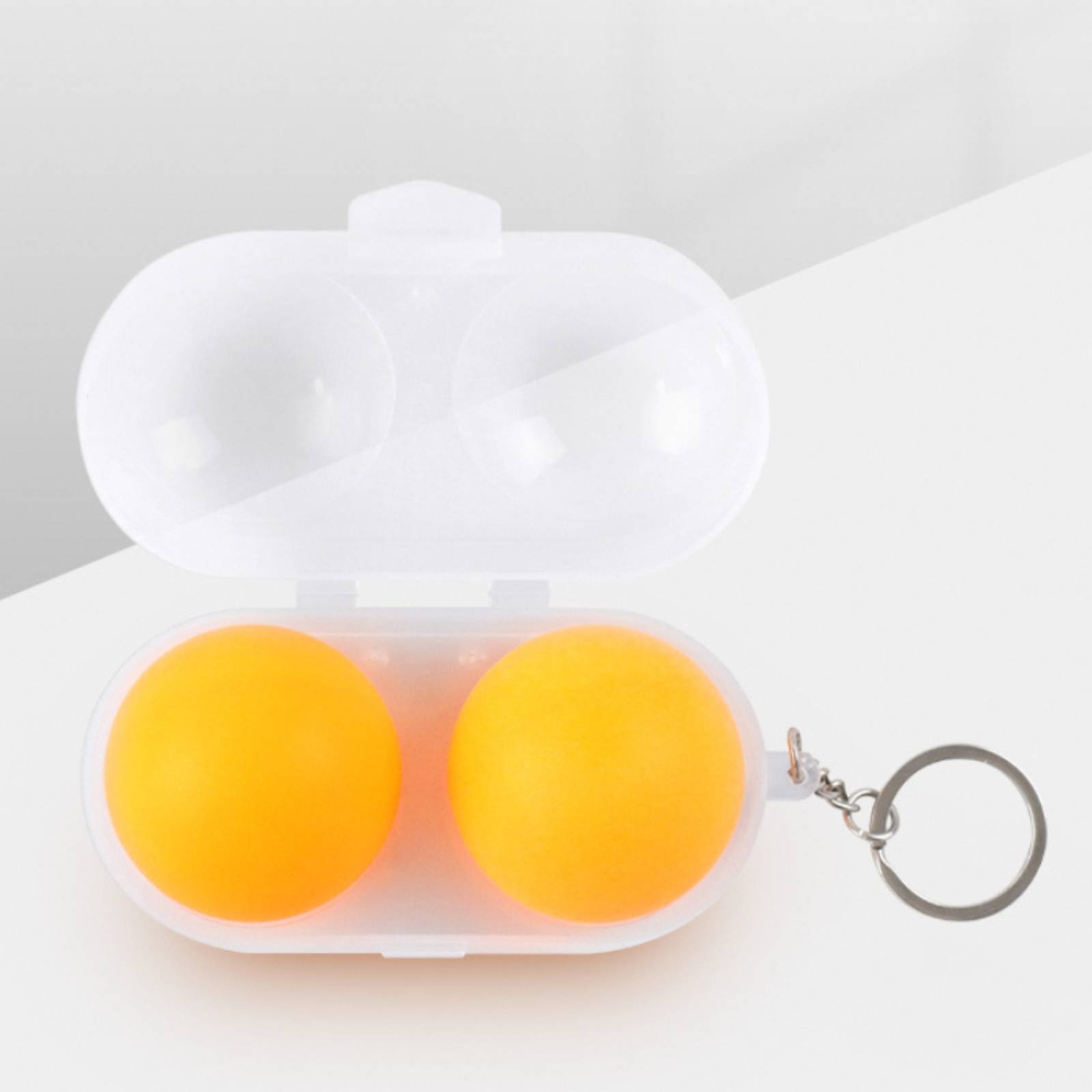 Kotak Bola Tenis Meja Transpar - Table Tennis Keychain ulasan dan harga