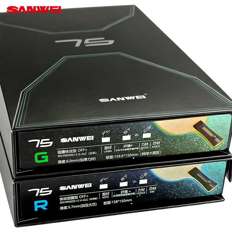 SANWEI 75R 75G Pisau Tenis Mej - Table Tennis Eleven ulasan dan harga