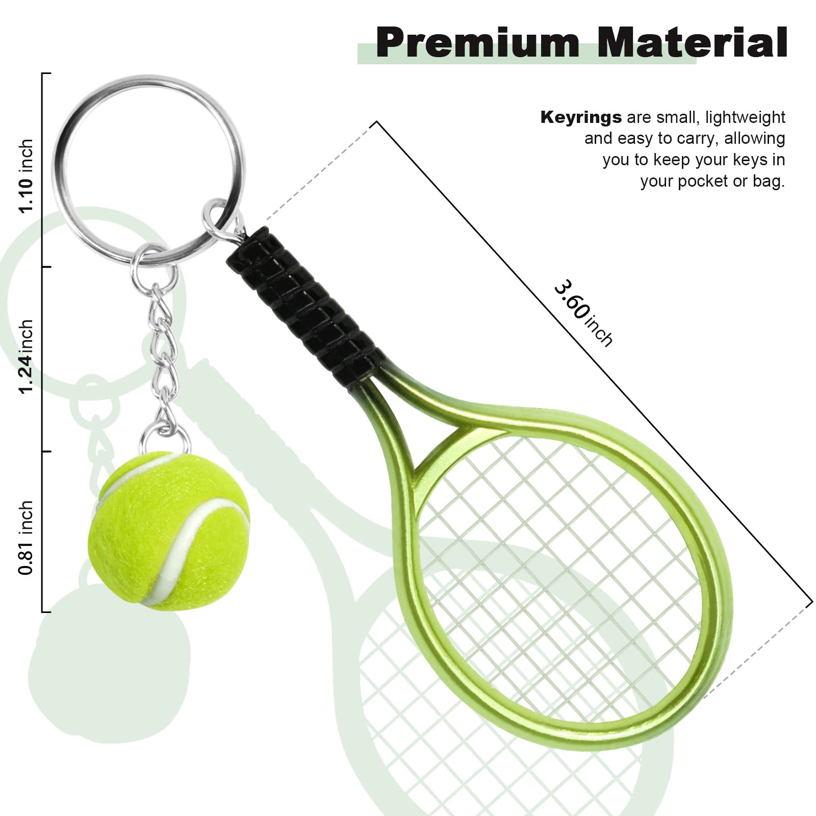 6 buah Gantungan Kunci olahrag - Table Tennis Keychain ulasan dan harga