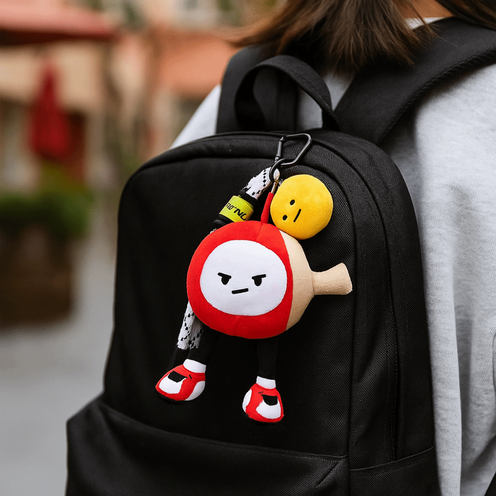 Boneka Tenis Meja Plush PP Cot - Table Tennis Keychain ulasan dan harga