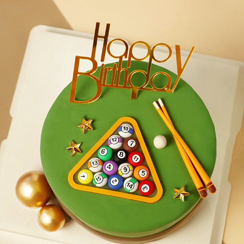 Dekorasi Kue Bola Biliar Kue P - Table Tennis Ball ulasan dan harga