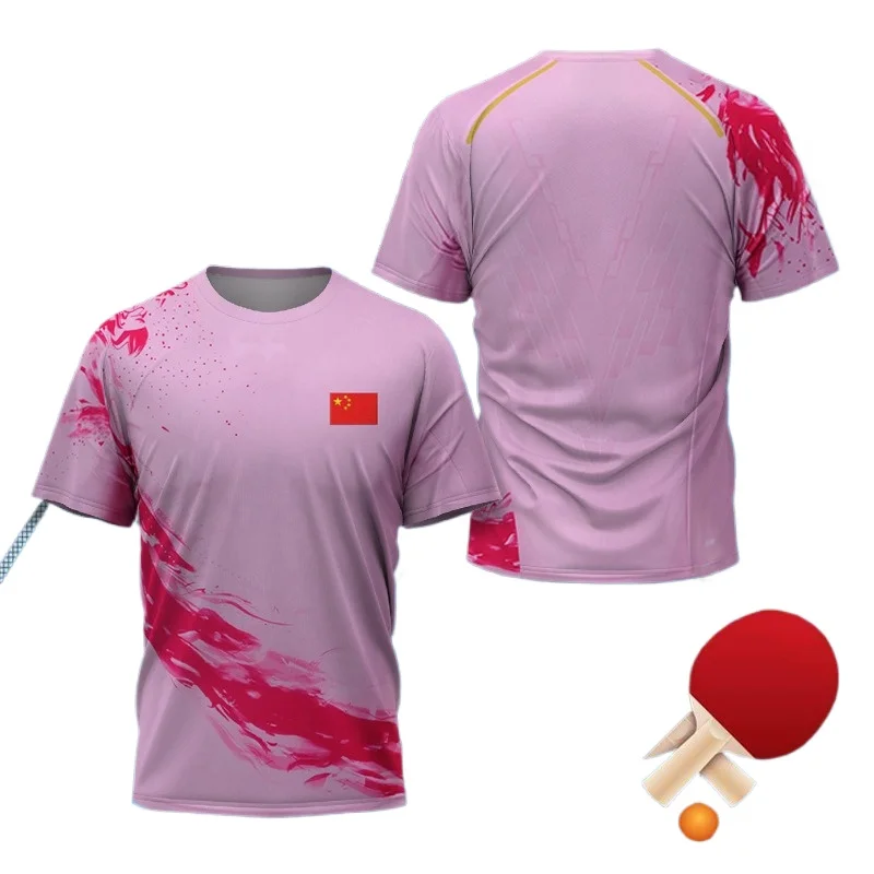 Kaus Grafis Tenis Meja CHINA D - Table Tennis Jersey ulasan dan harga