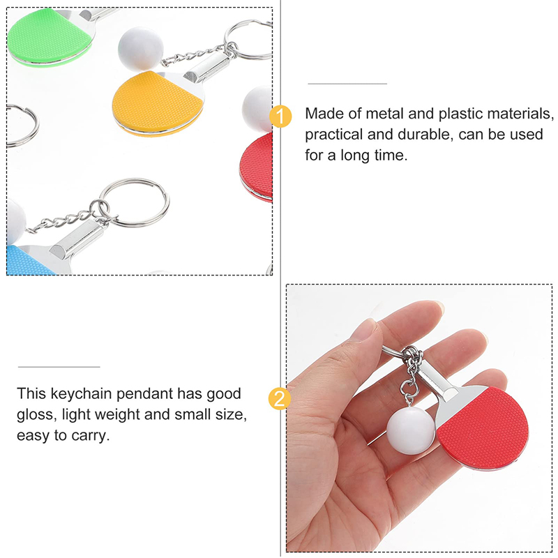 30 buah gantungan kunci raket  - Table Tennis Keychain ulasan dan harga