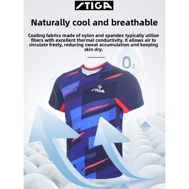 Jersey tenis meja Stika pria d - Table Tennis Jersey ulasan dan harga