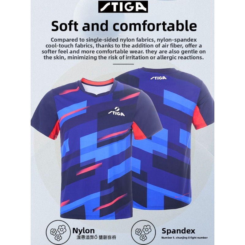 Jersey tenis meja Stika pria d - Table Tennis Jersey ulasan dan harga