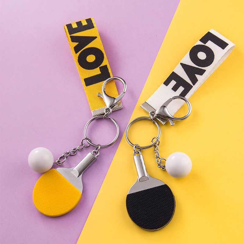 1 Buah Gantungan Kunci Raket T - Table Tennis Keychain ulasan dan harga