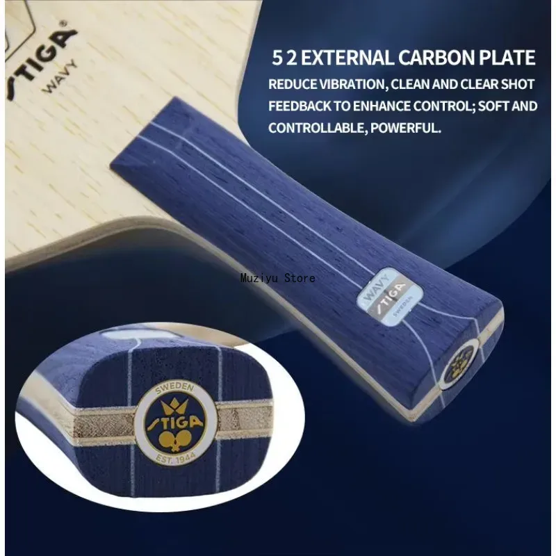Blade Tenis Meja STIGA Wavy Ul - Stiga Carbon Blade ulasan dan harga