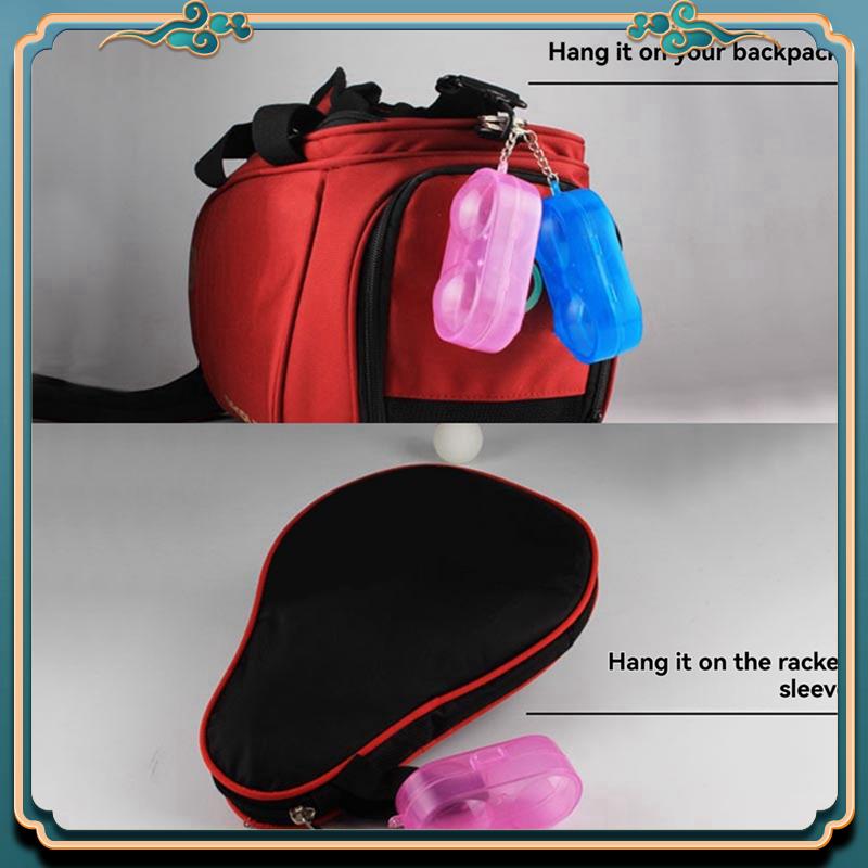 Wadah Tenis Meja Memegang Dua  - Table Tennis Keychain ulasan dan harga