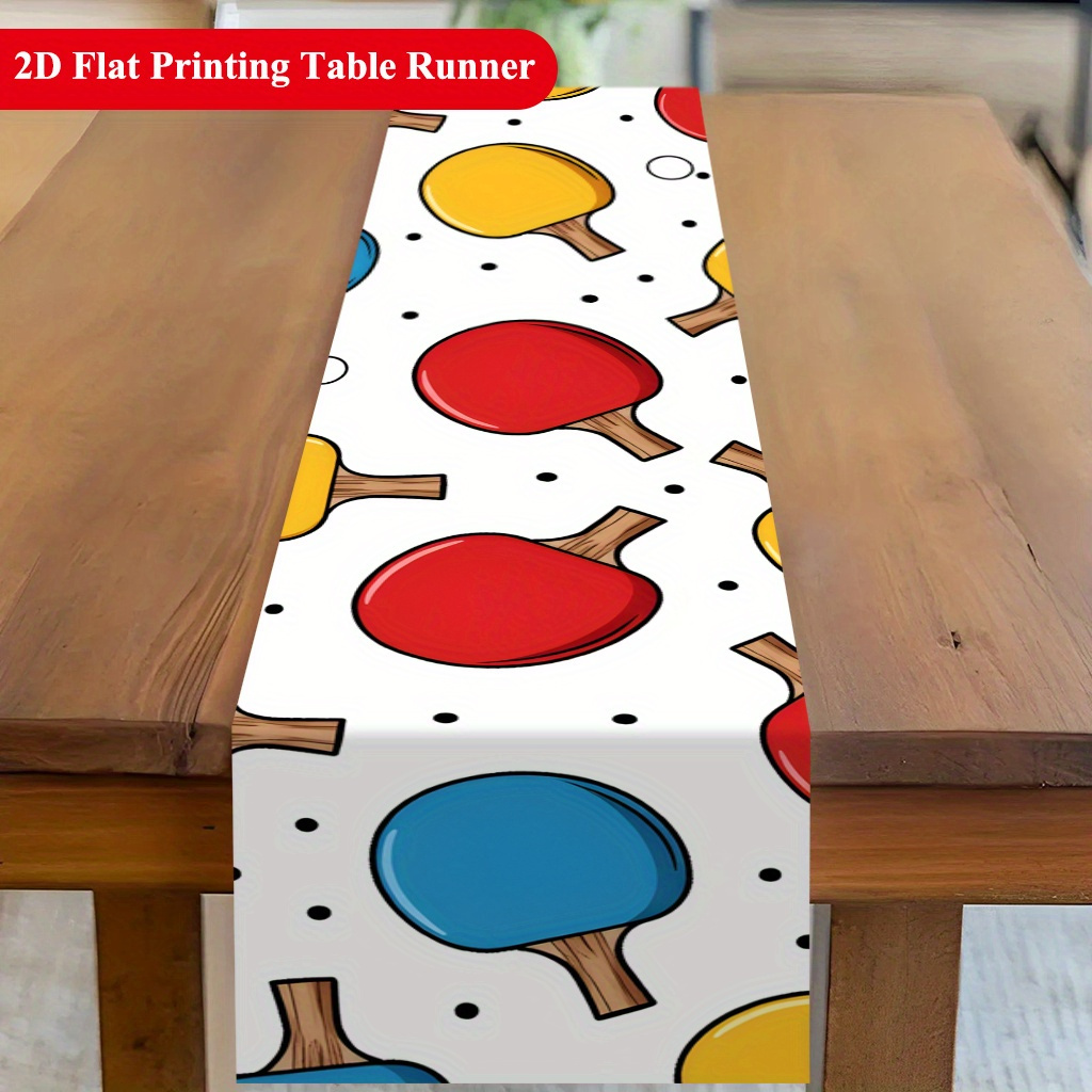 Taplak Meja Tenis Meja Motif P - Table Tennis News Today ulasan dan harga