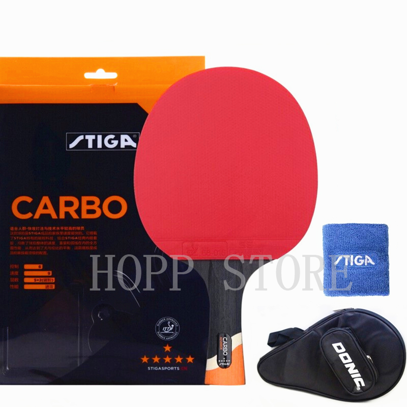 STIGA 6 Star Raket Ofensif Pro - Stiga Carbon Blade ulasan dan harga